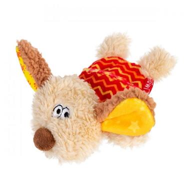 Іграшка для собак Собачка з пищалкою GiGwi Plush, текстиль, пластик, 13 см (75304) (4823089351100) фото №2