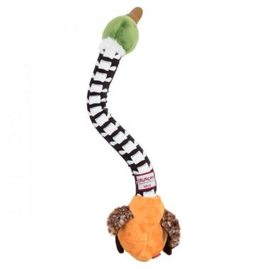 Іграшка для собак Качка з хрусткою шиєю та пищалкою GiGwi Crunchy, текстиль, гума, пластик, 54 см (75025) (4823089351636) фото №3
