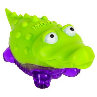 Іграшка для собак Крокодільчик з пищалкою GiGwi Suppa Puppa, гума, 9 см (75007) (4823089351520) фото №1