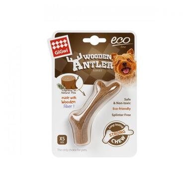 Іграшка для собак Рог жувальний GiGwi Wooden Antler, дерево, полімер, XS (2339) (4823089344300) фото №1