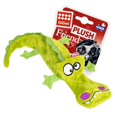 	Іграшка для собак Крокодил з 4-ма пищалками GiGwi Plush, плюш, 38 см 75021 фото №2