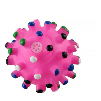 Іграшка м'яч для собак Taotaopets 6,5см 065529 Pink з пищалкою фото №2