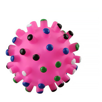 Іграшка м'яч для собак Taotaopets 6,5см 065529 Pink з пищалкою фото №1