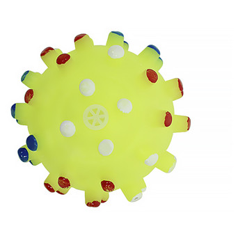 Іграшка м'яч для собак Taotaopets 6,5см 065529 Yellow з пищалкою фото №2