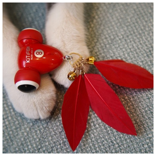 Інтерактивна іграшка для котів MayMaw Kitifish Red фото №9