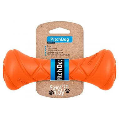 Ігрова гантель для апортування Collar PitchDog, довжина 19 см, діаметр 7 см оранжевий (62394) (4823089334226) фото №3
