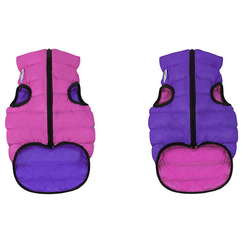 Курточка двостороння Airy Vest рожево-фіолетова XS 22 (1710) фото №1