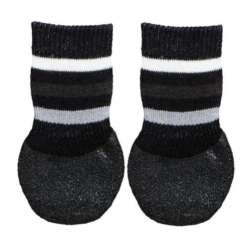 Шкарпетки Trixie з антиковзанням, для собак, котон та гума, розмір L-XL, чорний (137761) фото №1