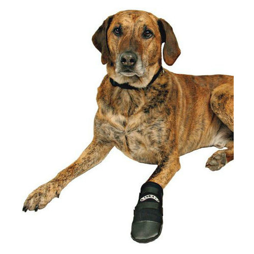 Ботинки для собаки Trixie Walker р. ХL черный 2 шт. фото №1