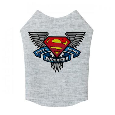 Борцівка для тварин WAUDOG Clothes Супермен, правда, справедливість XS22 (291-1021) фото №1