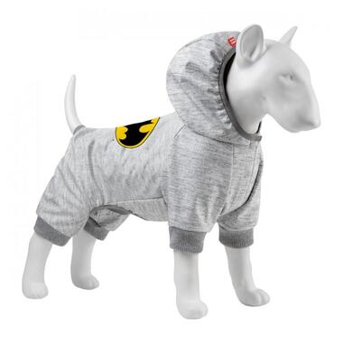 Комбінезон для собак WAUDOG Clothes, малюнок Бетмен лого, софтшелл, M35, B 54-60 см, З 34-40 см (308-2001) (4823089347455) фото №2