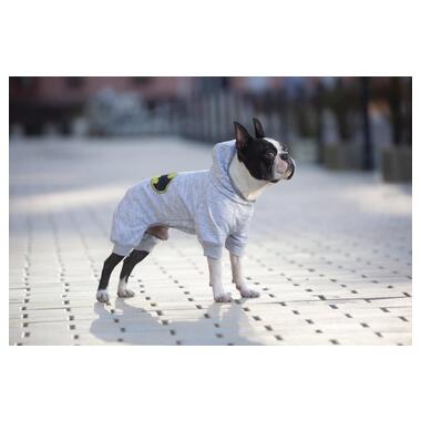 Комбінезон для собак WAUDOG Clothes, малюнок Бетмен лого, софтшелл, M35, B 54-60 см, З 34-40 см (308-2001) (4823089347455) фото №5