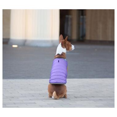 Курточка-накидка для собак AiryVest, XL, B 68-80 см, З 42-52 см фіолетовий (15459) (4823089348544) фото №7
