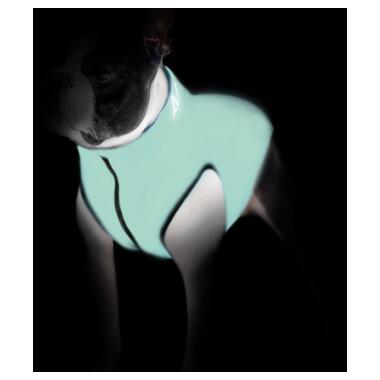 Курточка для собак AiryVest Lumi двостороння, що світиться, розмір L 55, салатово-блакитна (2320) (_4823089305189) фото №2