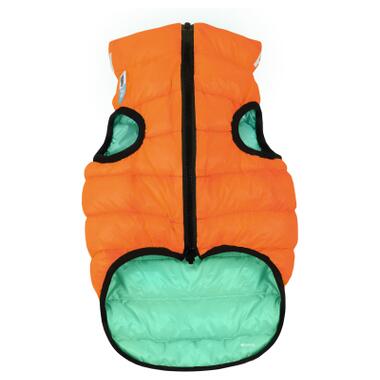 Курточка для собак AiryVest Lumi двостороння, світиться, розмір L 65, салатово-оранжева (2321) (4823089305196) фото №1