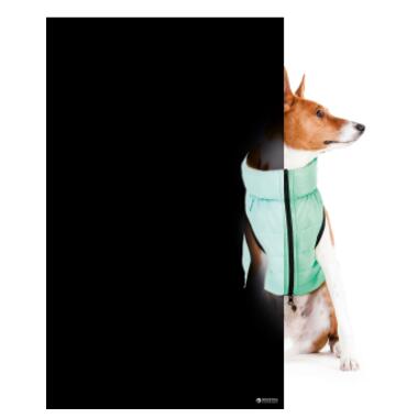 Курточка для собак AiryVest Lumi двостороння, світиться, розмір L 65, салатово-оранжева (2321) (4823089305196) фото №4