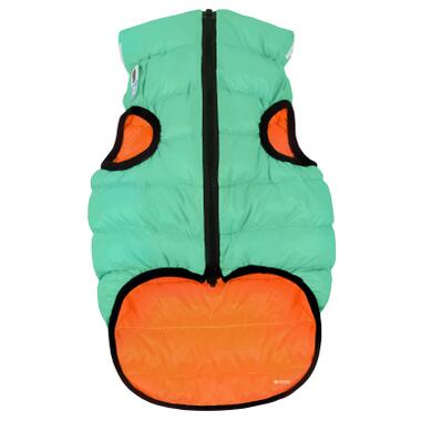 Курточка для собак AiryVest Lumi двостороння, світиться, розмір L 65, салатово-оранжева (2321) (4823089305196) фото №2