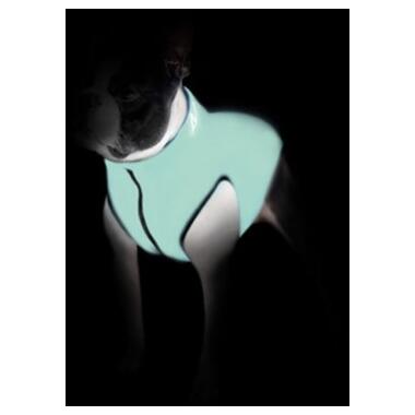 Курточка для собак AiryVest Lumi двостороння, світиться, розмір XS 22, салатово-блакитна (2140) (4823089305363) фото №2