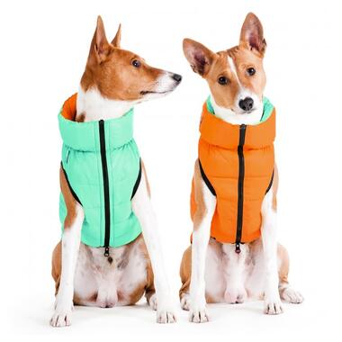 Курточка для собак AiryVest Lumi двостороння, світиться, розмір XS 22, салатово-оранжева (2112) (4823089305356) фото №5