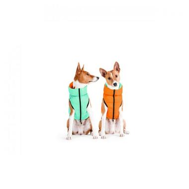 Курточка для собак AiryVest Lumi двостороння, світиться, розмір М 47, салатово-оранжева (2286) (4823089305370) фото №6