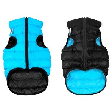 Курточка для собак AiryVest двостороння, розмір XS 22, чорно-блакитна (1713) (4823089304700) фото №1