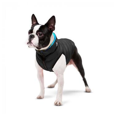Курточка для собак AiryVest двостороння, розмір XS 25, чорно-блакитна (1599) (4823089300016) фото №4