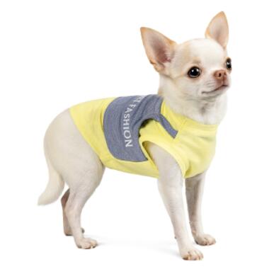 Борцовка для тварин Pet Fashion Denim S жовта з синім (4823082424818) фото №2