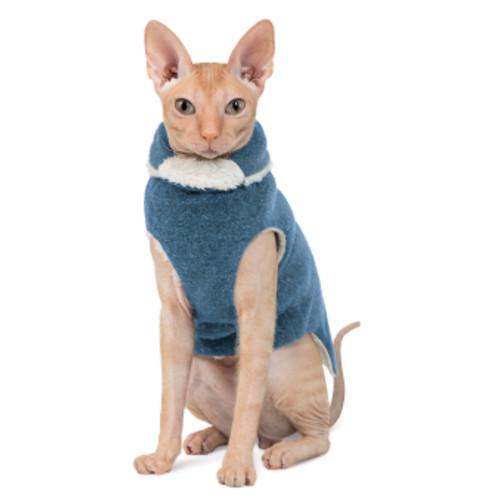 Светр для тварин Pet Fashion CAT XXS бірюзовий (4823082429516) фото №1