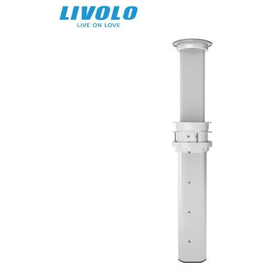 Розумна висувна підйомна прихована потрійна розетка з бездротовою зарядкою з USB Livolo (VL-SHS010) фото №4