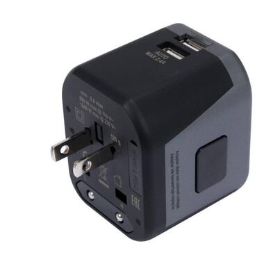 Розетка-адаптер електромережевий 110-240 В, до 8 А YATO з універсальним гніздом з USB і вилками YT-81301 фото №6