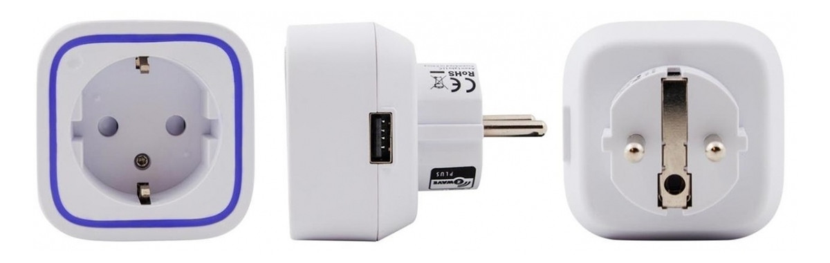 Розетка умная Aeotec Smart Dimmer 6 Z-Wave 575W + USB з/у 5V 1A белая (ZW099) фото №2