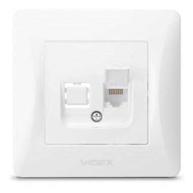 Компьютерная розетка Videx Binera CAT6 (VF-BNSK1PC6-W) фото №1