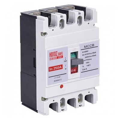 Шафний автоматичний вимикач SAFE 400А 3P З 35кА Horoz Electric (114-004-3400-010) фото №1