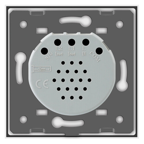 Сенсорний вимикач Livolo з функцією дистанційного керування, білий (VL-C701R-11) фото №4