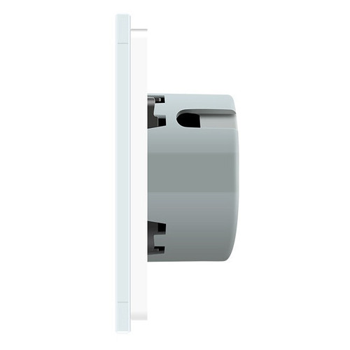 Сенсорний вимикач Livolo, колір білий, скло (VL-C701-11) фото №5