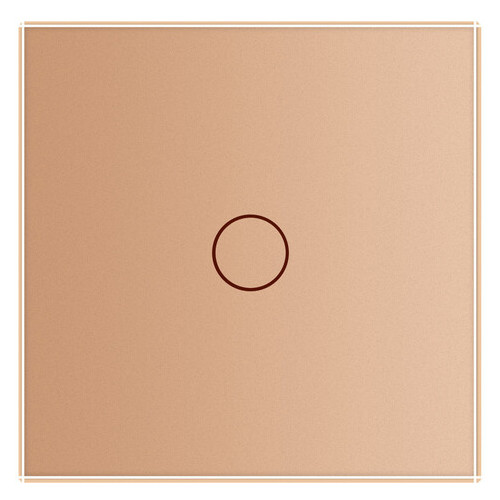 Сенсорна кнопка Livolo імпульсний вимикач золотого скла (VL-C701H-13) фото №4