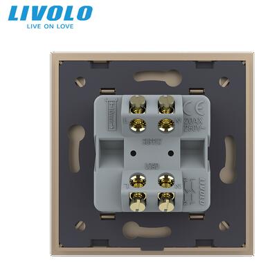 Майстер вимикач 20 ампер Livolo золотий (VL-C7KMKV20A-2AP) фото №4