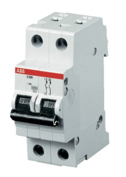 Автоматичний вимикач ABB 2-полюсний SH202-C25 (10019852) фото №1