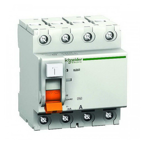Диференціальний вимикач Schneider Electric ВД63 4П 25A 30МA (11460) фото №3