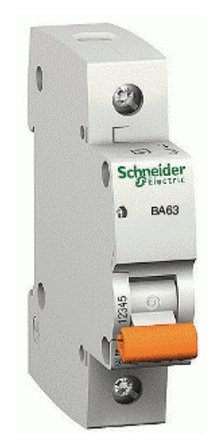 Автоматичний вимикач 1-полюсний Schneider Electric BA63 1P 50A C 11208 фото №1