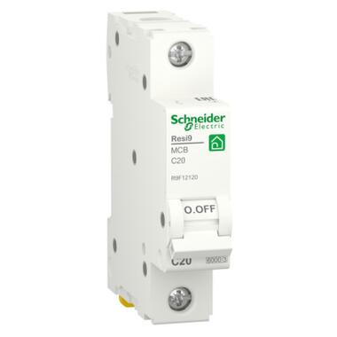 Автоматичний вимикач Schneider RESI9 1пол 6kA 1P 20A C R9F12120 фото №7