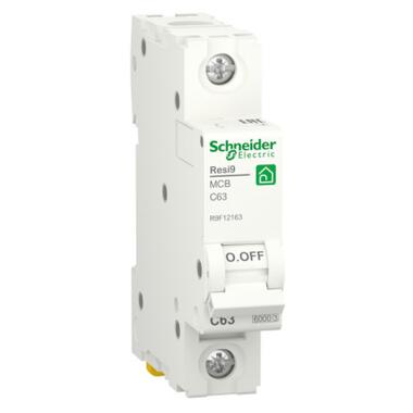 Автоматичний вимикач Schneider RESI9 1пол 6kA 1P 63A C R9F12163 фото №6