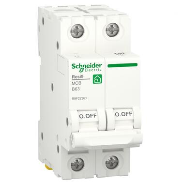 Автоматичний вимикач Schneider RESI9 2пол 6kA 2P 63A В R9F02263 фото №1