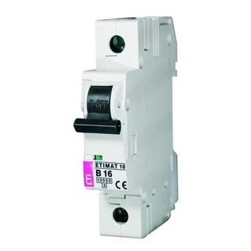 Автоматичний вимикач ETI Etimat 10 1p C 25А (10 kA) фото №1
