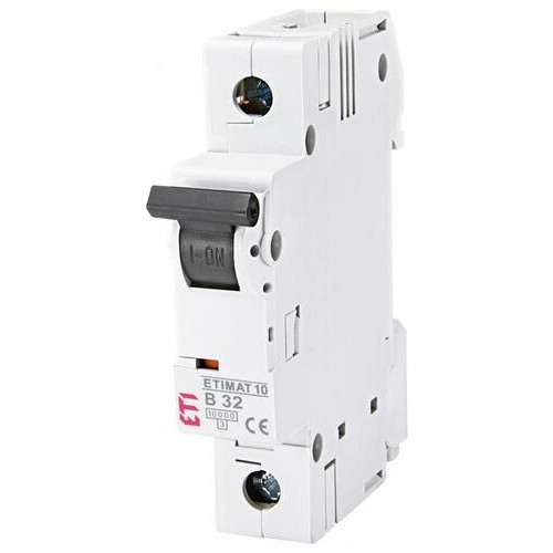 Автоматичний вимикач ETI ETIMAT 10 1p B 32А (2121719) фото №1