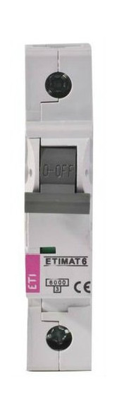 Автоматичний вимикач Etimat 6 1p З 6А (6 kA) фото №1