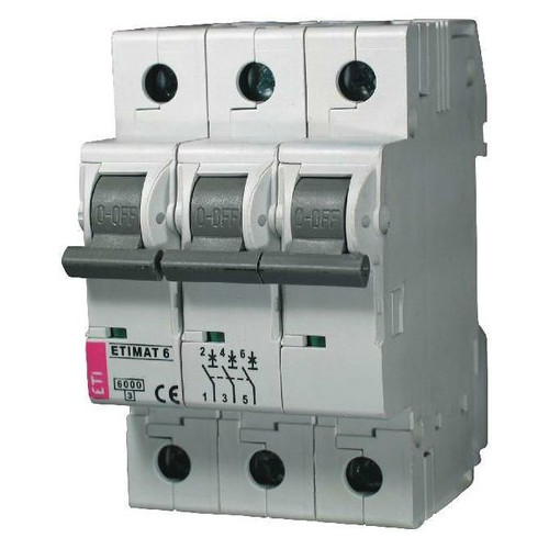 Автоматичний вимикач Etimat 6 3p C 40А (6 kA) фото №1