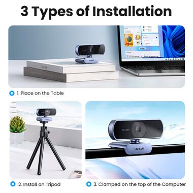 Веб-камера Ugreen CM678 HD USB-A (15728) фото №11