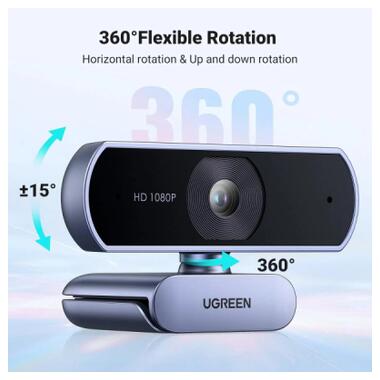 Веб-камера Ugreen CM678 HD USB-A (15728) фото №3