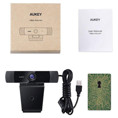 Веб-камера Aukey 1080p FHD Live Streaming Camera, Stereo Mic (PC-LM1E) фото №5